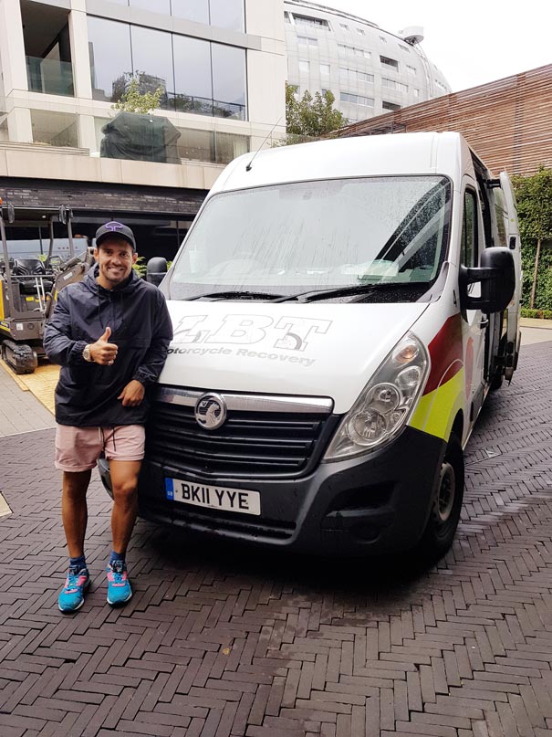 Made in Chelsea star Spencer Matthews | LBT Motorcycle Recovery | London 020 7228 0800