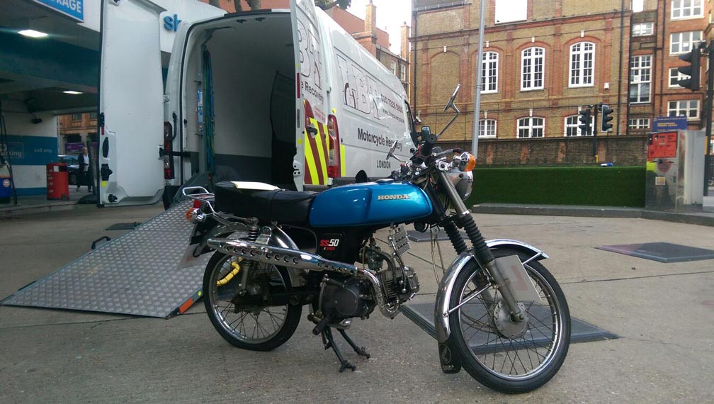 Blue Honda-GS | LBT Motorcycle Recovery | London