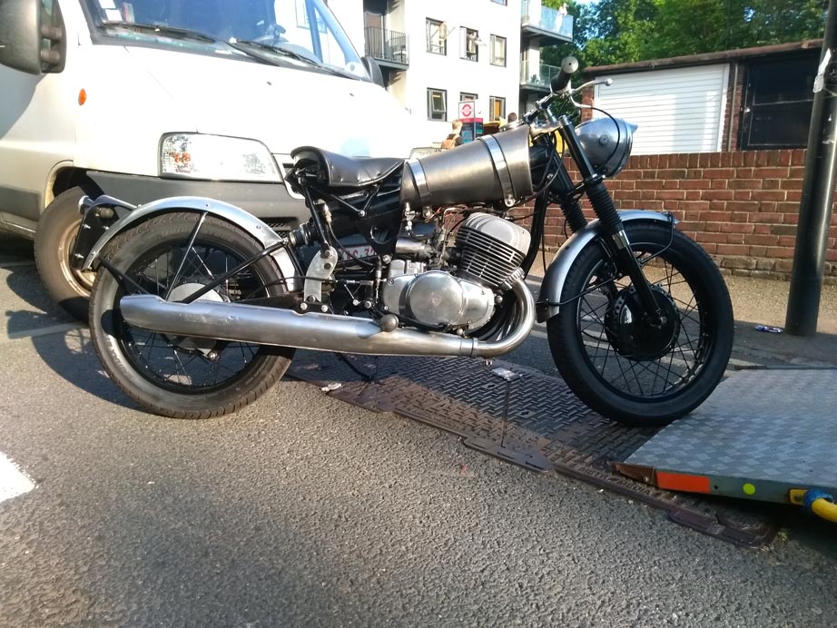 Crazy bullet custom bike | LBT Motorcycle Recovery | London 020 7228 0800