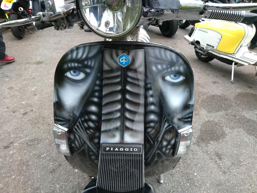 Custom painted scooter | LBT Motorcycle Recovery