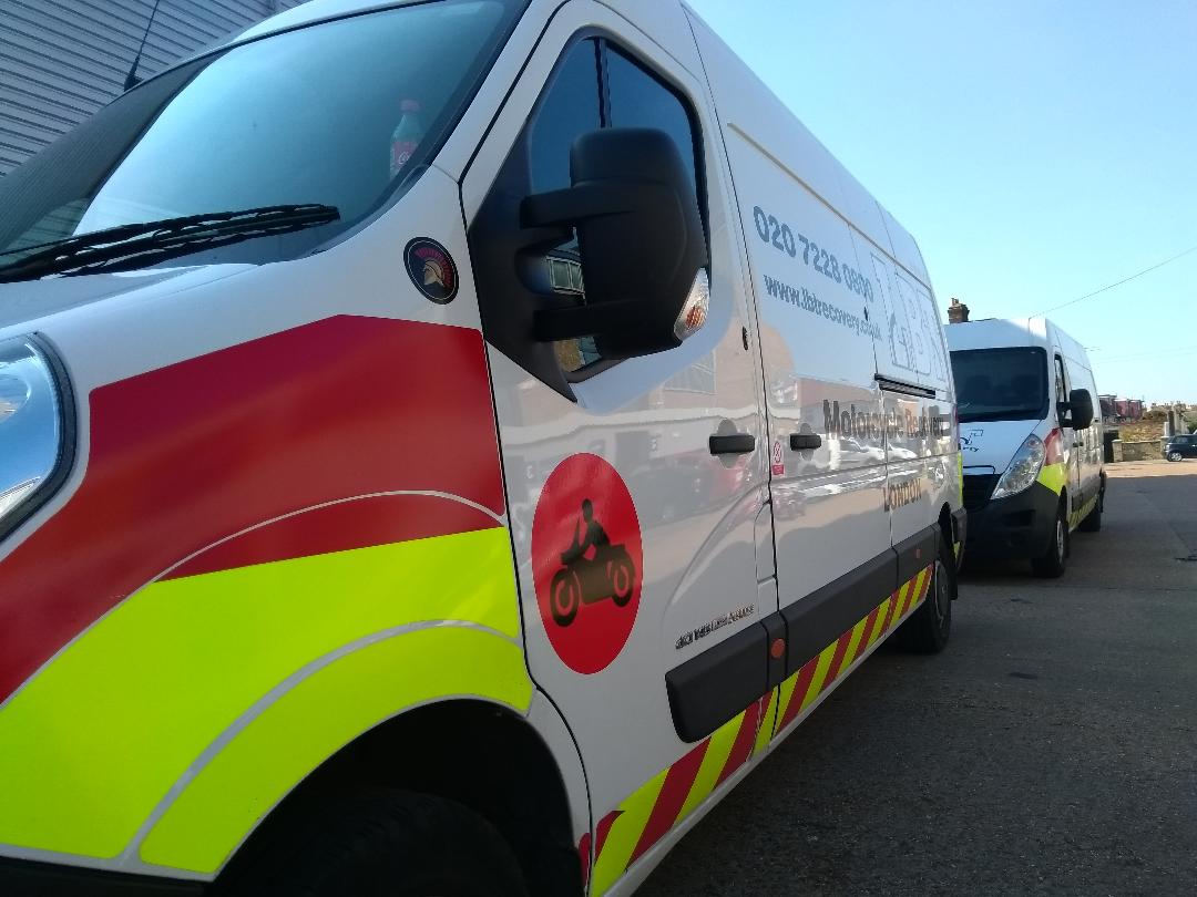 Font of van | LBT Motorcycle Recovery