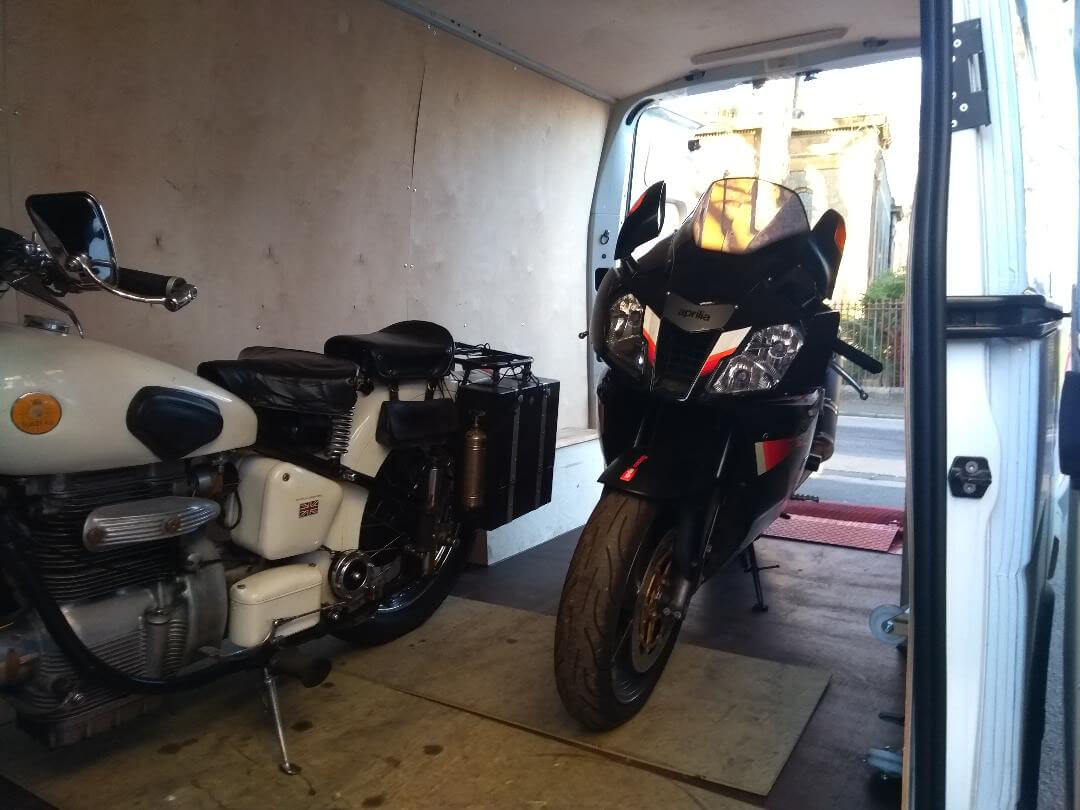 Two bikes safely on board | LBT Motorcycle Recovery