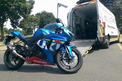 Blue Susuki | LBT Motorcycle Recovery