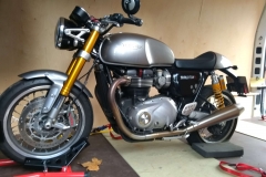 Custom bike safely loaded| LBT Motorcycle Recovery