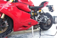 Red Ducati side view | LBT Motorcycle Recovery