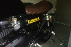 Barbour branded bike | LBT Motorcycle Recovery