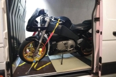 Black bike loaded | LBT Motorcycle Recovery