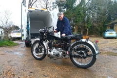 Old Vincent being loaded | LBT Motorcycle Recovery