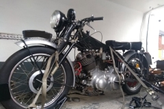 Vincent strapped and ready in van | LBT Motorcycle Recovery