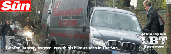 Gordon Ramsay used LBT | LBT Motorcycle Recovery | London